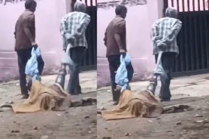 Dragged corpse Viral Video