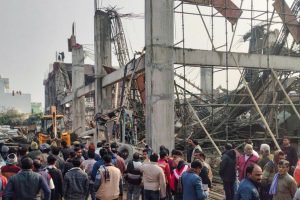 Kannauj under-construction building collapsed