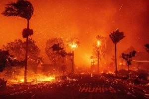 Massive Fire in Los Angeles Forest