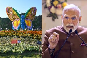 PM Modi Flower Show