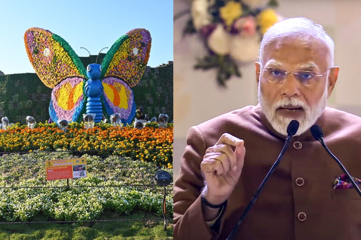 Pm Modi Flower Show