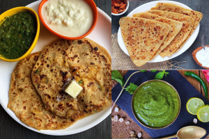 Spinach Chutney with Parantha Recipe