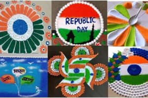 Republic Day Blackboard Decoration