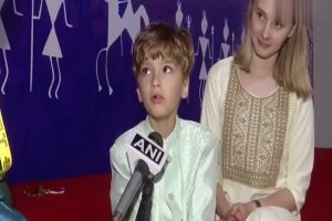 Watch 7 Year Boy of Poland Sings Mere Ghar Ram Aaye Hain Song