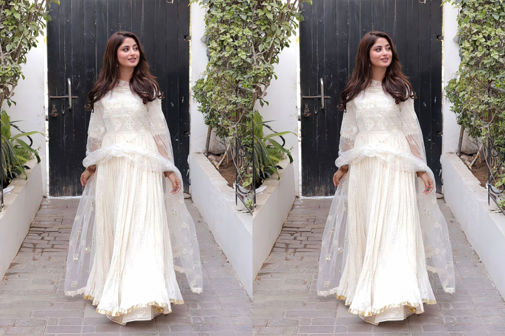 White Anarkali Suits Design 1