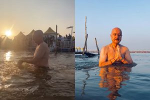 anupam kher in Maha Kumbh 2025