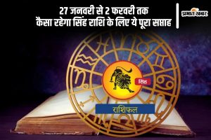 leo Weekly Horoscope 27 January to 2 February 2025 in Hindi