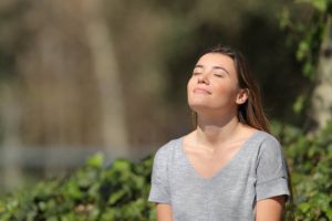 sitting in sunlight