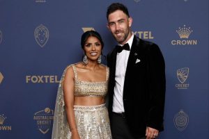 Glenn Maxwell with wife Vini Raman