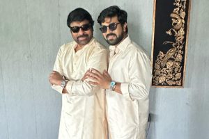 Chiranjeevi and Ram Charan