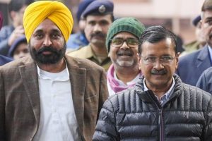 Arvind Kejriwal and Bhagwant Mann