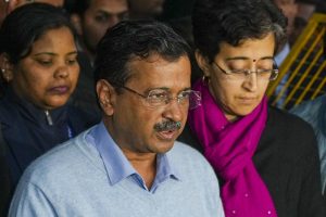 Arvind Kejriwal with Aatishi