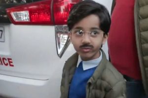 Baby Mufflerman reached Arvind Kejriwal residence