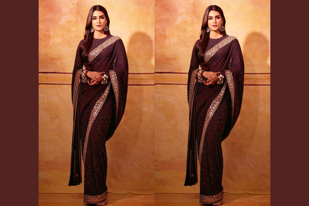 Kriti Sanon Inspired Party Wear Saree 3