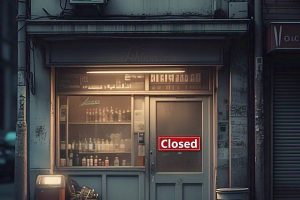 Liquor Shop Closed