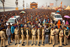 Police stopped people from going to Mahakumbh