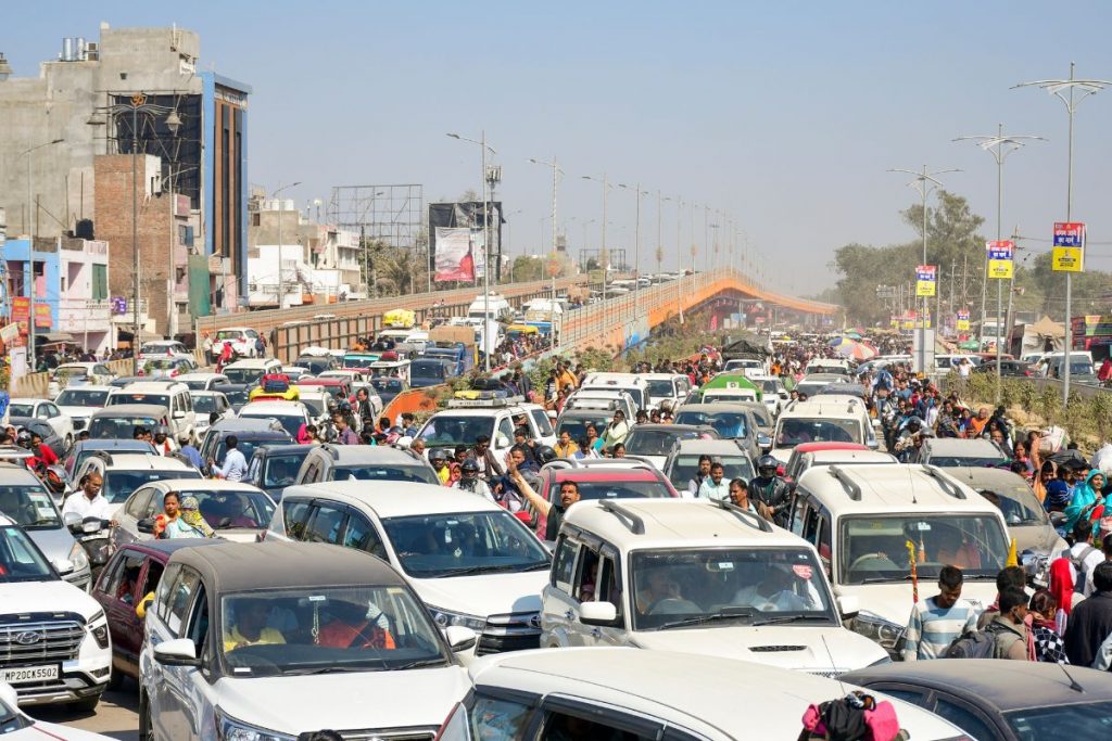 Mahakumbh Traffic Jam 1