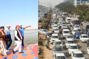 Mahakumbh heavy traffic Jam Akhilesh Yadav