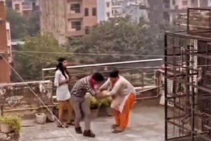 Mother caught boy flirting with girl on Valentine Day