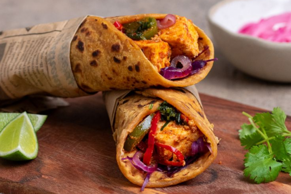 Paneer Kathi Rolls Recipe 1