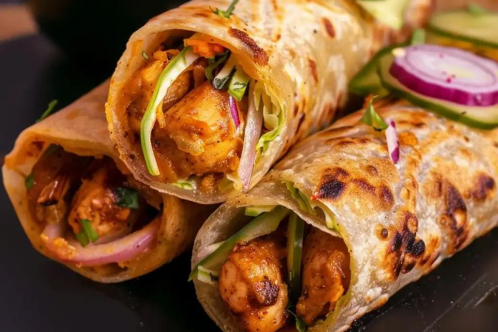 Paneer Kathi Rolls Recipe 2