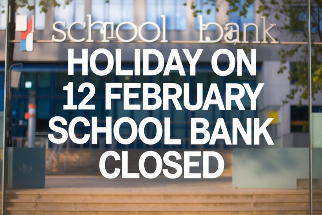 School bank closed
