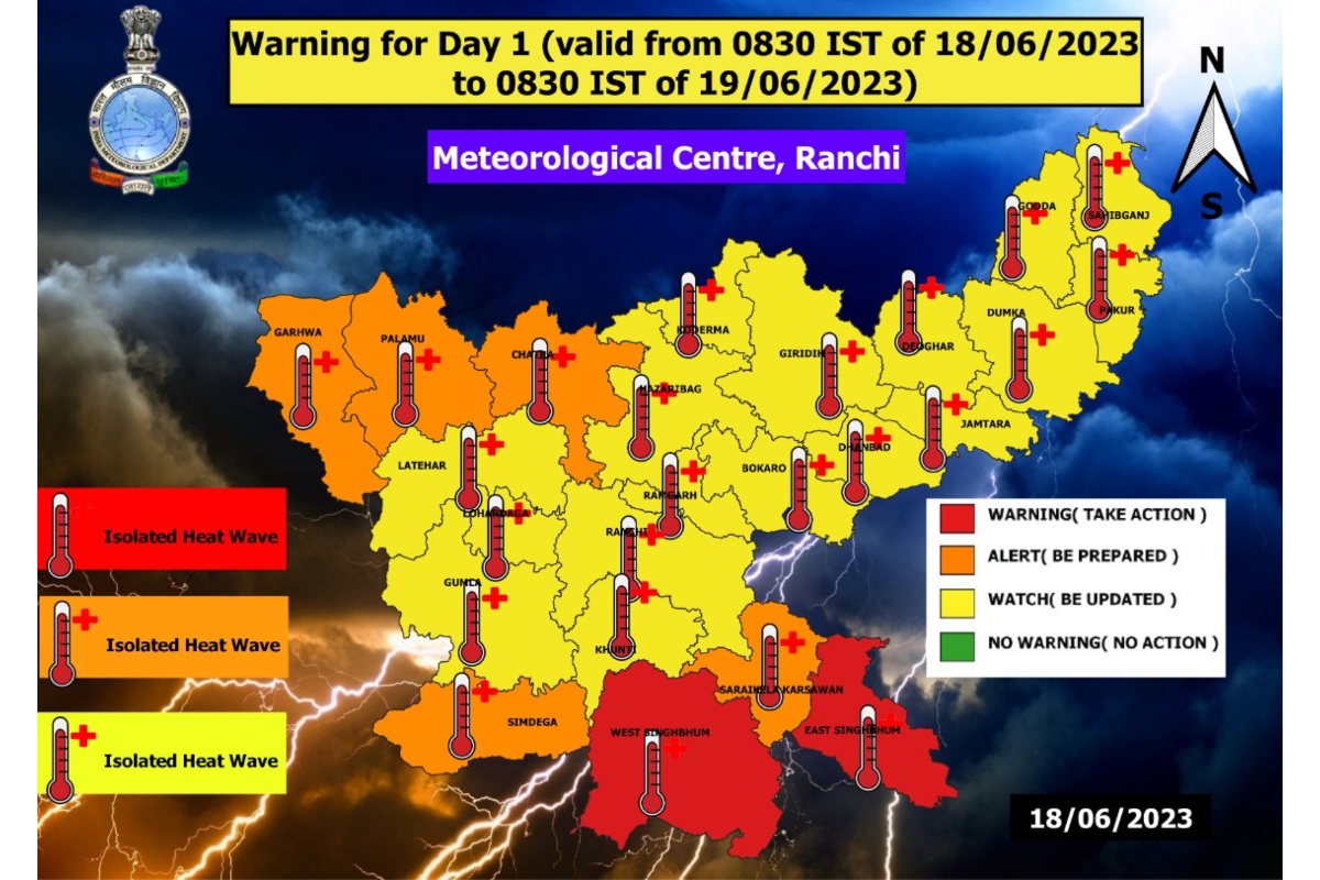 Jharkhand Weather Forecast: वर्षा के बाद जमशेदपुर का तापमान 41.6 डिग्री, डालटेनगंज का 44.5